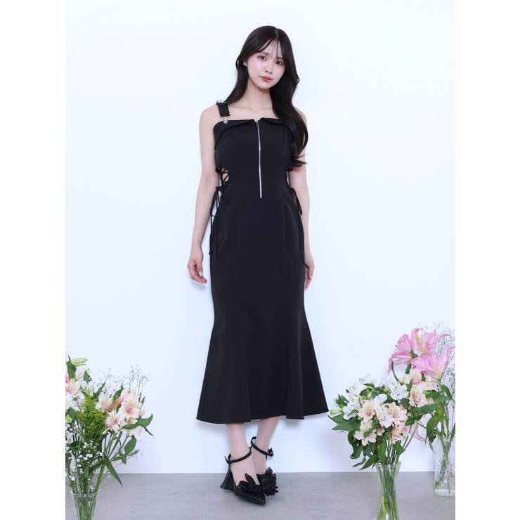 サイドレースアップマーメイドキャミワンピース | EATME | 詳細画像10 