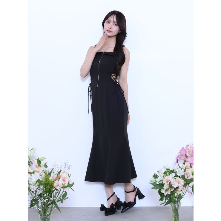 サイドレースアップマーメイドキャミワンピース | EATME | 詳細画像11 