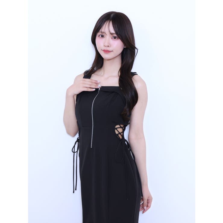 サイドレースアップマーメイドキャミワンピース | EATME | 詳細画像12 