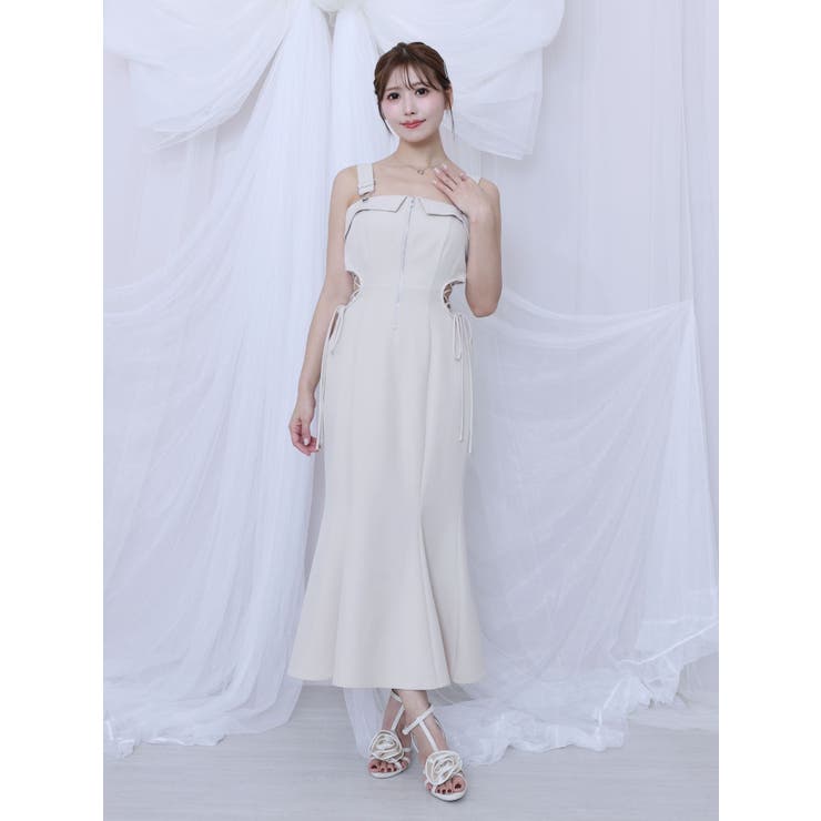 サイドレースアップマーメイドキャミワンピース | EATME | 詳細画像15 