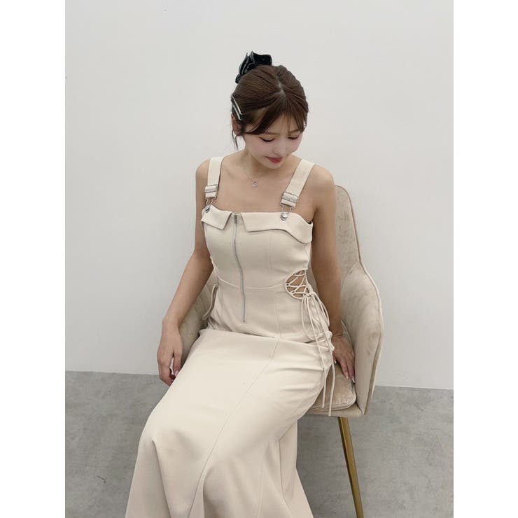 サイドレースアップマーメイドキャミワンピース | EATME | 詳細画像3 