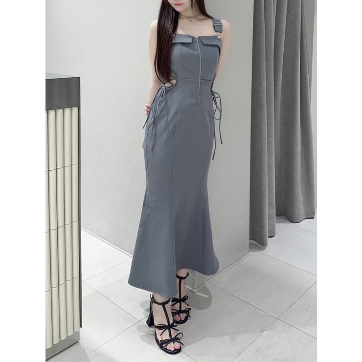 グレー | サイドレースアップマーメイドキャミワンピース | EATME