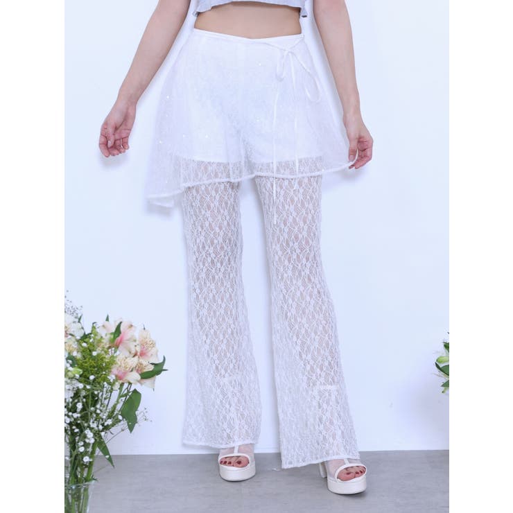 ラップフレアレースパンツ | EATME | 詳細画像8 