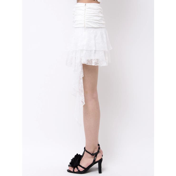 レースアシンメトリースカート | EATME | 詳細画像21 
