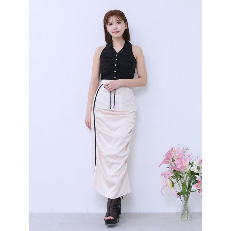 ギャザーアシンメトリースカート | EATME | 詳細画像12 