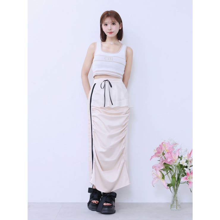 ギャザーアシンメトリースカート | EATME | 詳細画像15 