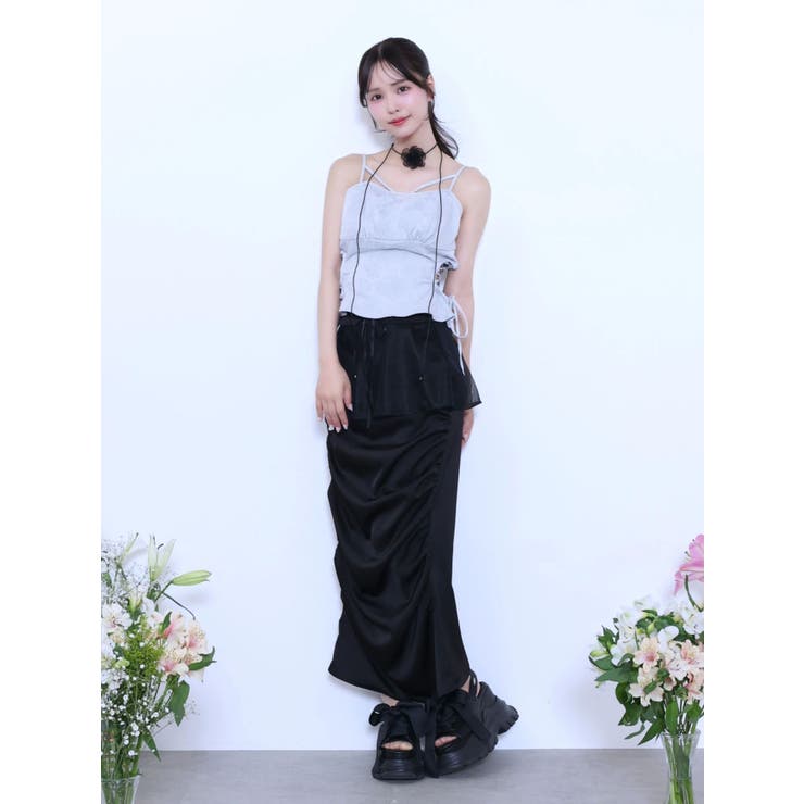 ギャザーアシンメトリースカート | EATME | 詳細画像17 