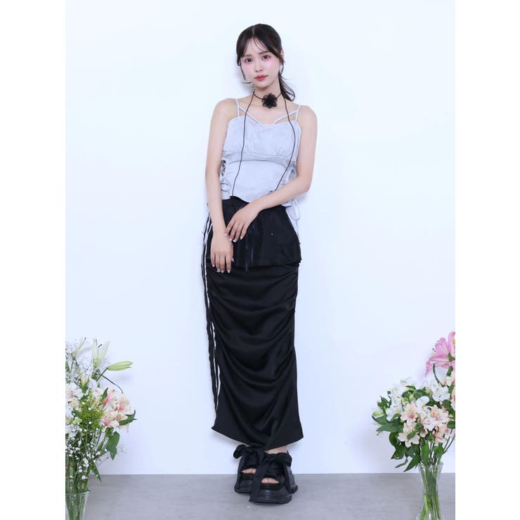 ギャザーアシンメトリースカート | EATME | 詳細画像18 