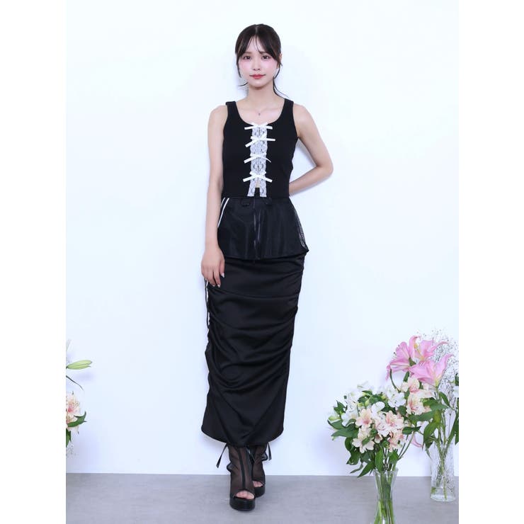 ギャザーアシンメトリースカート | EATME | 詳細画像19 