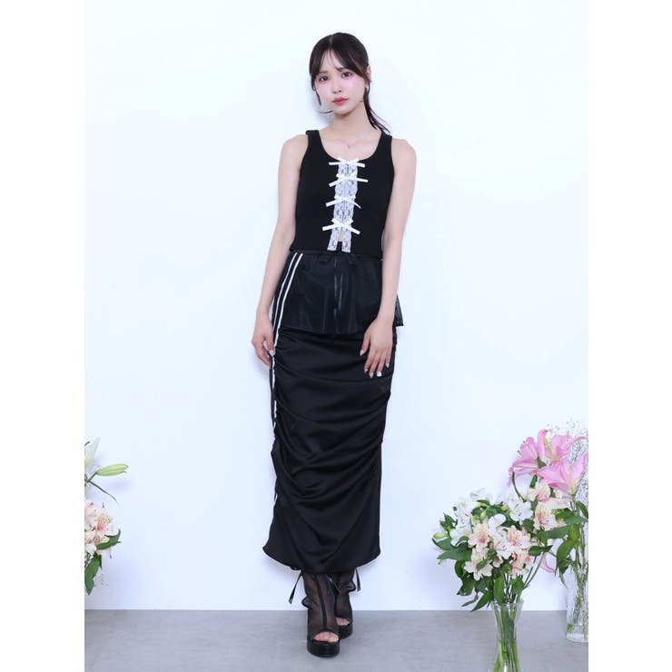 ギャザーアシンメトリースカート | EATME | 詳細画像20 