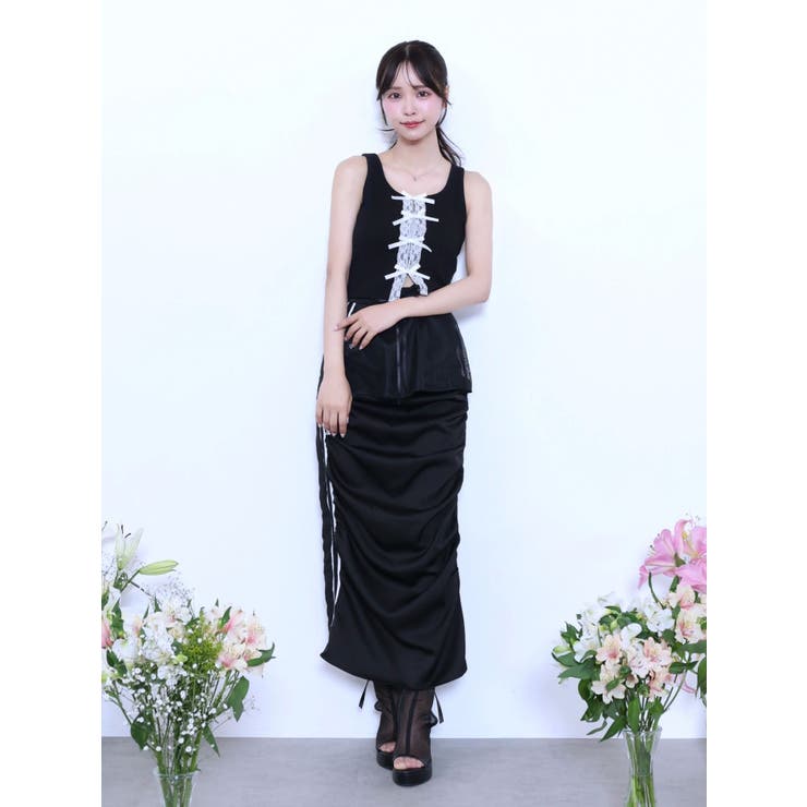 ギャザーアシンメトリースカート | EATME | 詳細画像21 