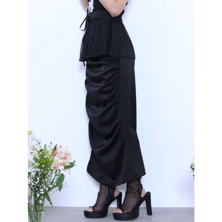 ギャザーアシンメトリースカート | EATME | 詳細画像25 