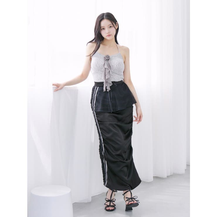 ギャザーアシンメトリースカート | EATME | 詳細画像4 