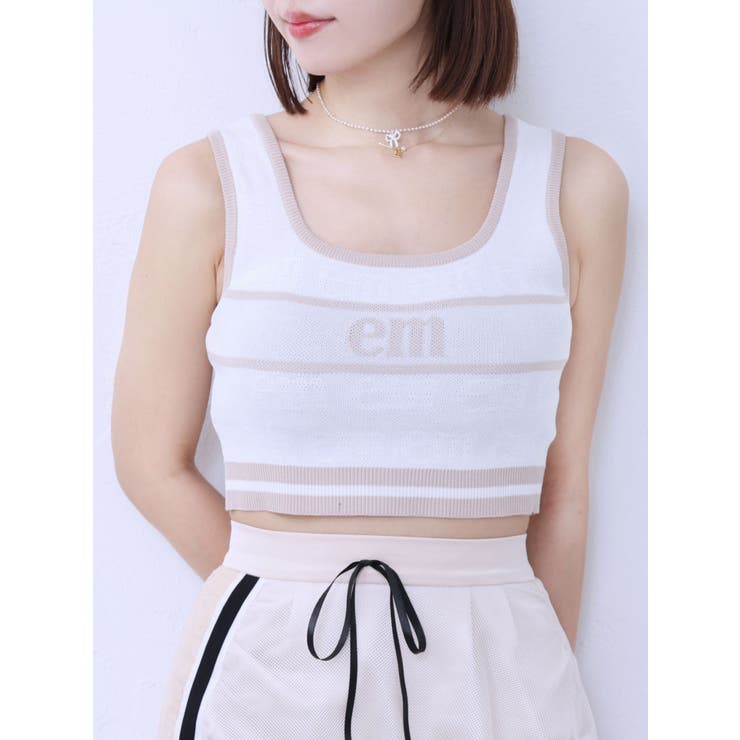 EMロゴジャガードニットTOP | EATME | 詳細画像22 