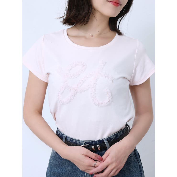 ピンク | フリルモチーフTシャツ | EATME