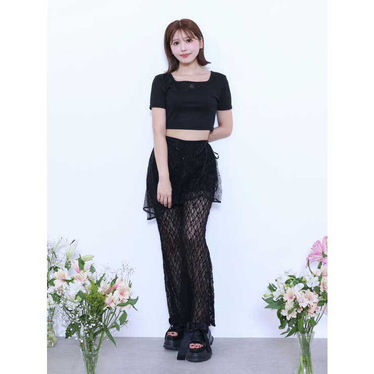 ラインストーンロゴTシャツ | EATME | 詳細画像12 