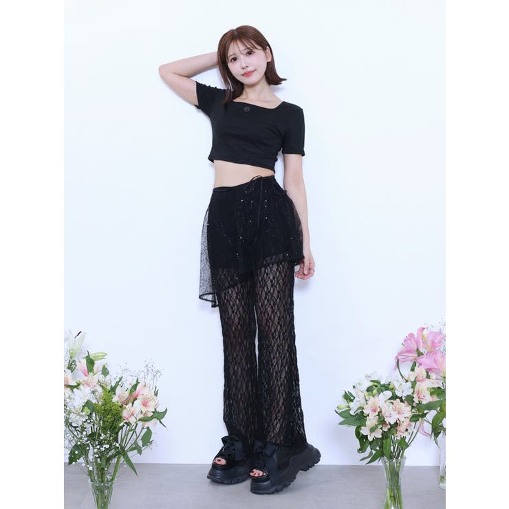 ラインストーンロゴTシャツ | EATME | 詳細画像13 