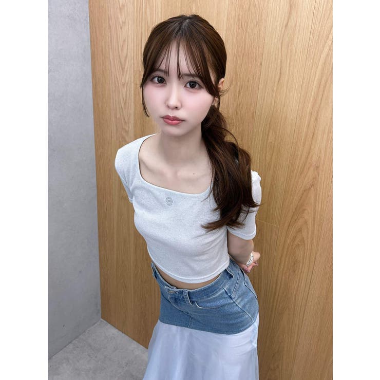 ラインストーンロゴTシャツ | EATME | 詳細画像2 