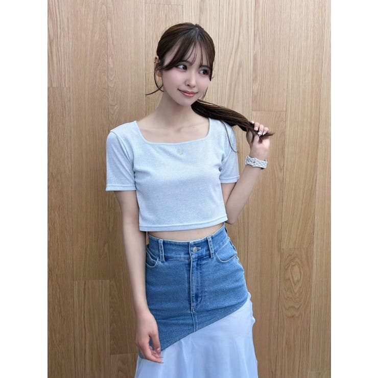 ラインストーンロゴTシャツ | EATME | 詳細画像3 