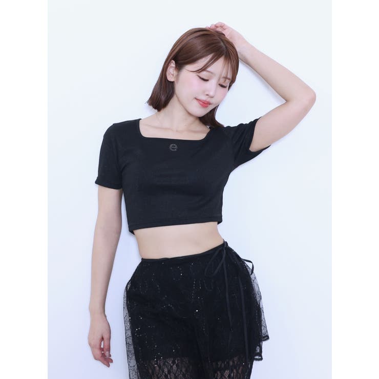 ラインストーンロゴTシャツ | EATME | 詳細画像9 