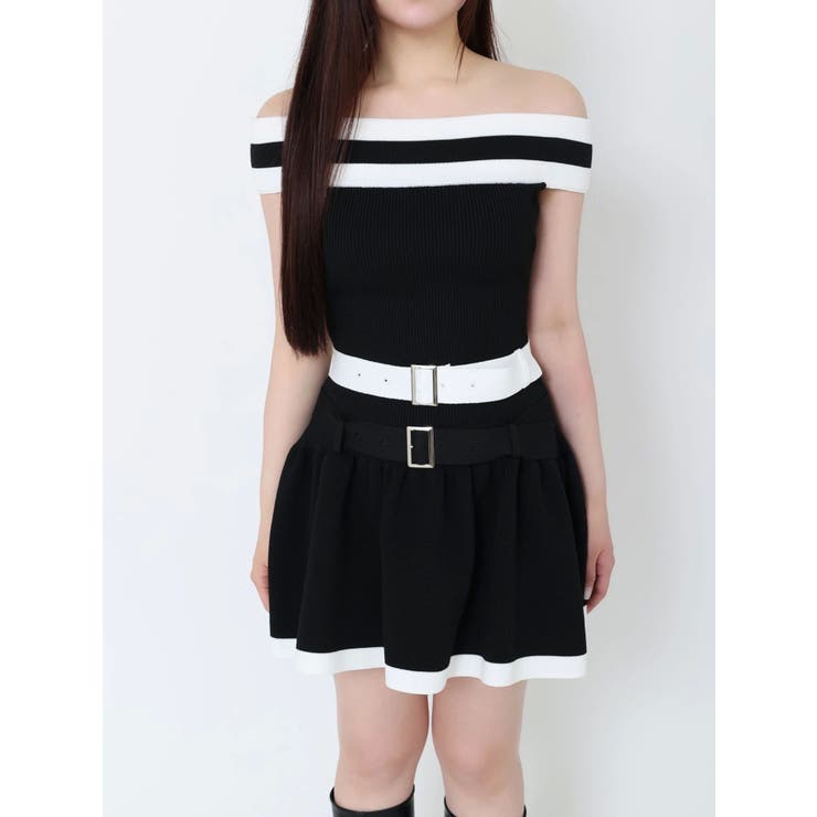 ダブルベルトオフショルニットワンピース | EATME | 詳細画像20 