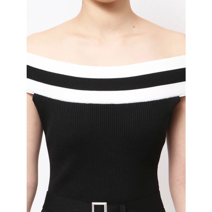 ダブルベルトオフショルニットワンピース | EATME | 詳細画像32 