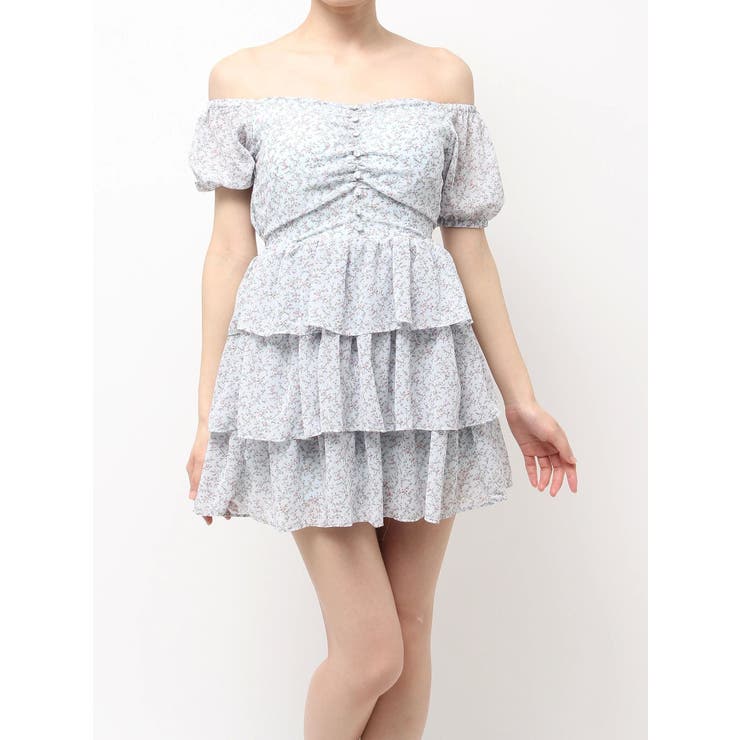 ミニフラワープリントオフショルワンピース | EATME | 詳細画像20 