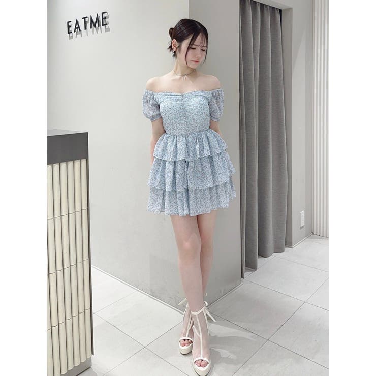 ミニフラワープリントオフショルワンピース | EATME | 詳細画像3 