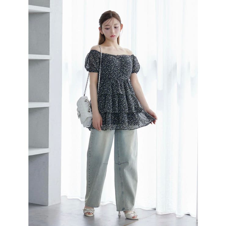 ミニフラワープリントオフショルワンピース | EATME | 詳細画像36 