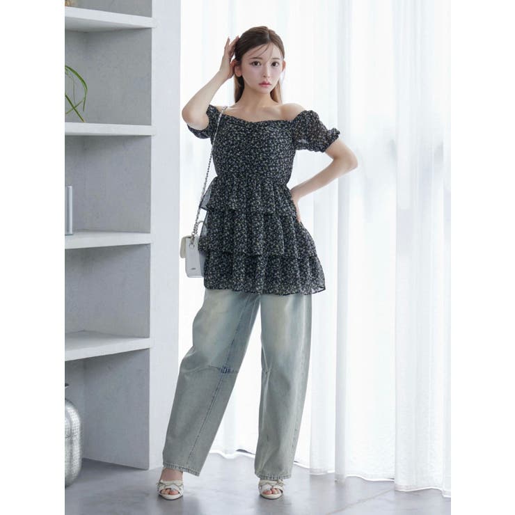 ミニフラワープリントオフショルワンピース | EATME | 詳細画像37 