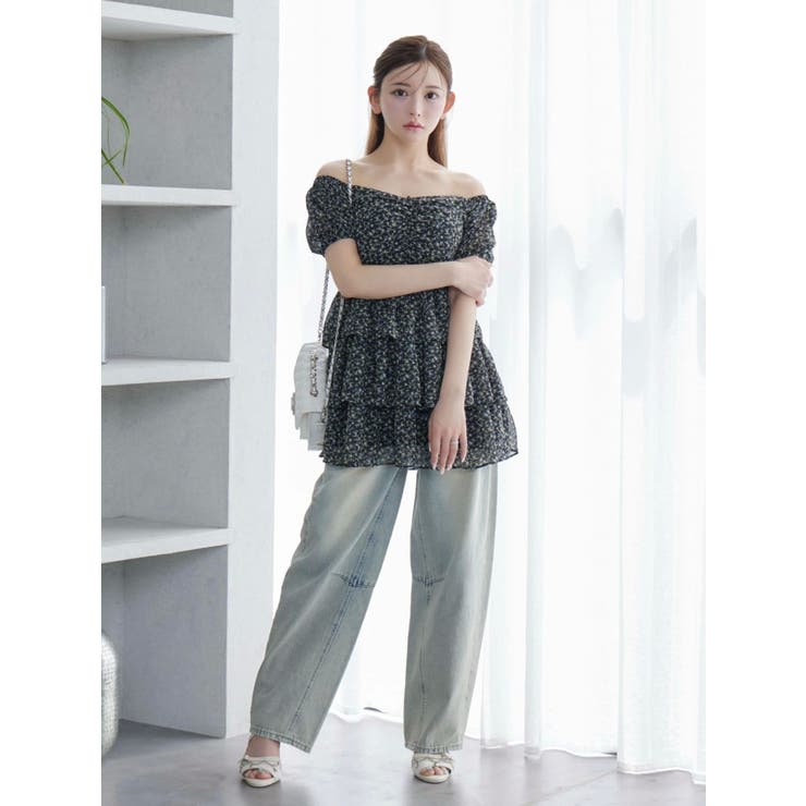 ミニフラワープリントオフショルワンピース | EATME | 詳細画像38 