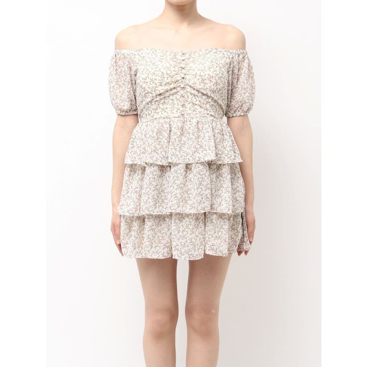 ミニフラワープリントオフショルワンピース | EATME | 詳細画像39 