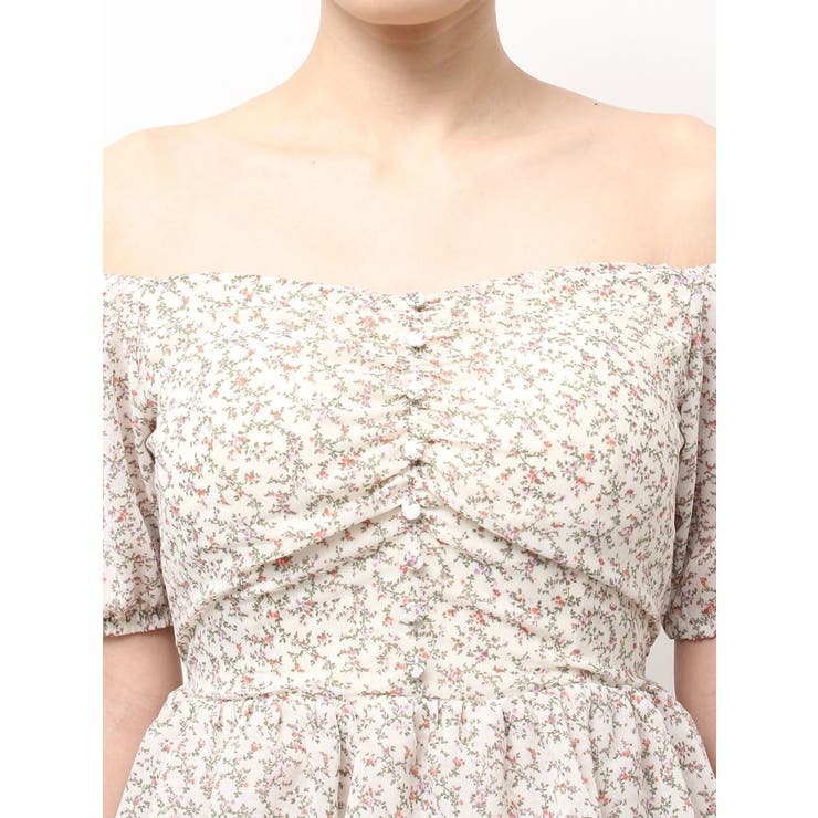 ミニフラワープリントオフショルワンピース | EATME | 詳細画像42 