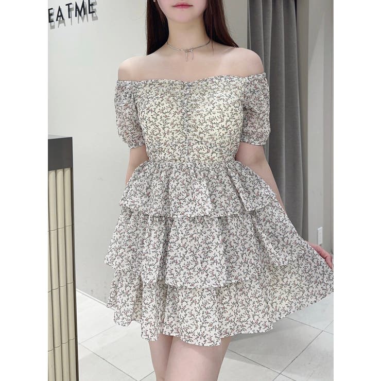 ミニフラワープリントオフショルワンピース | EATME | 詳細画像5 