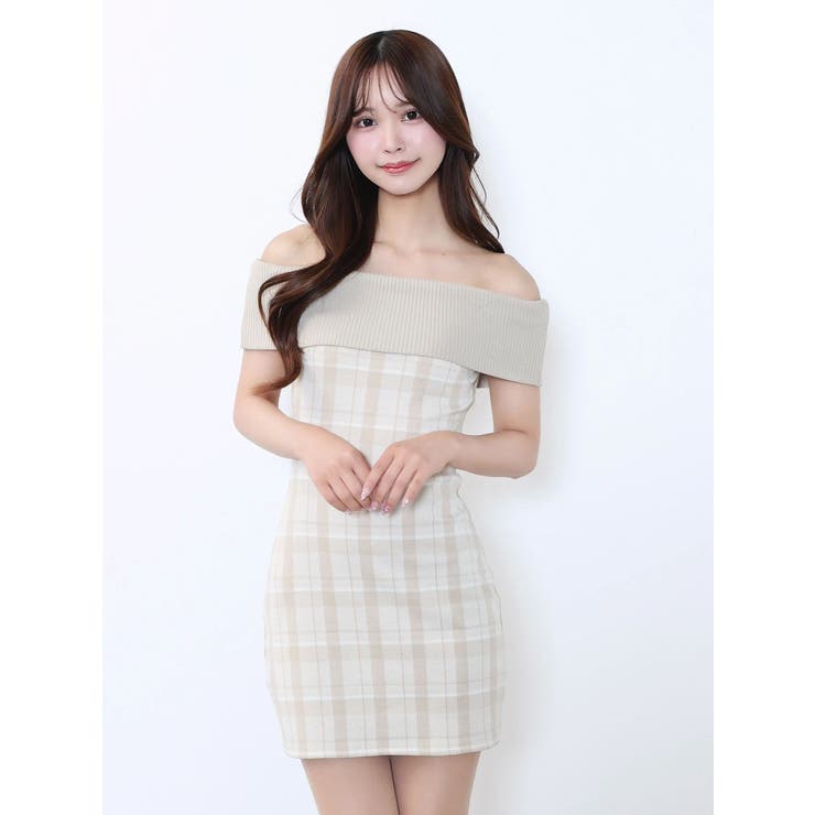 Backカットアウトチェックワンピース | EATME | 詳細画像14 