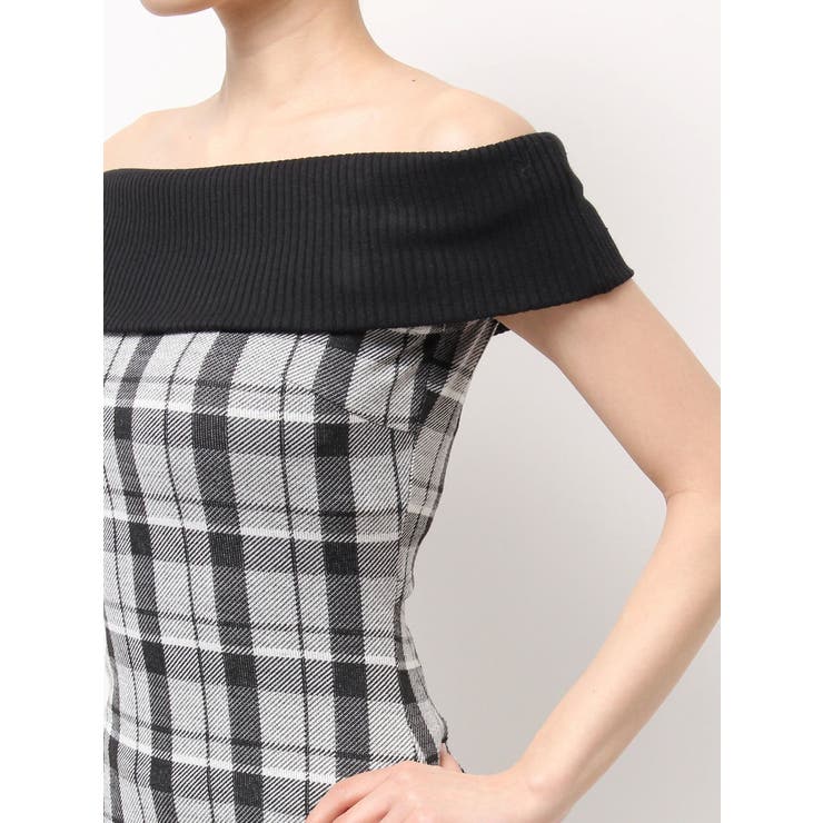Backカットアウトチェックワンピース | EATME | 詳細画像27 
