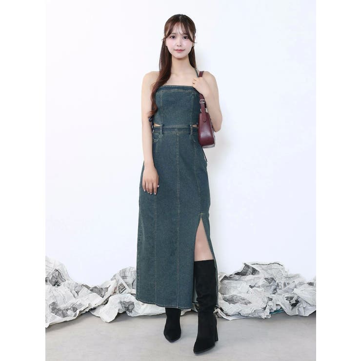 サイドレースアップデニムワンピース | EATME | 詳細画像12 