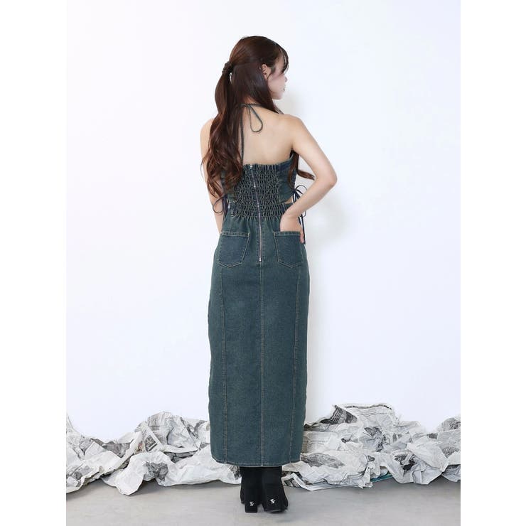 サイドレースアップデニムワンピース | EATME | 詳細画像13 