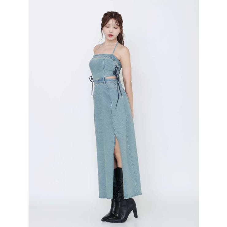 サイドレースアップデニムワンピース | EATME | 詳細画像26 