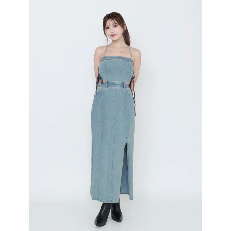 サイドレースアップデニムワンピース | EATME | 詳細画像27 