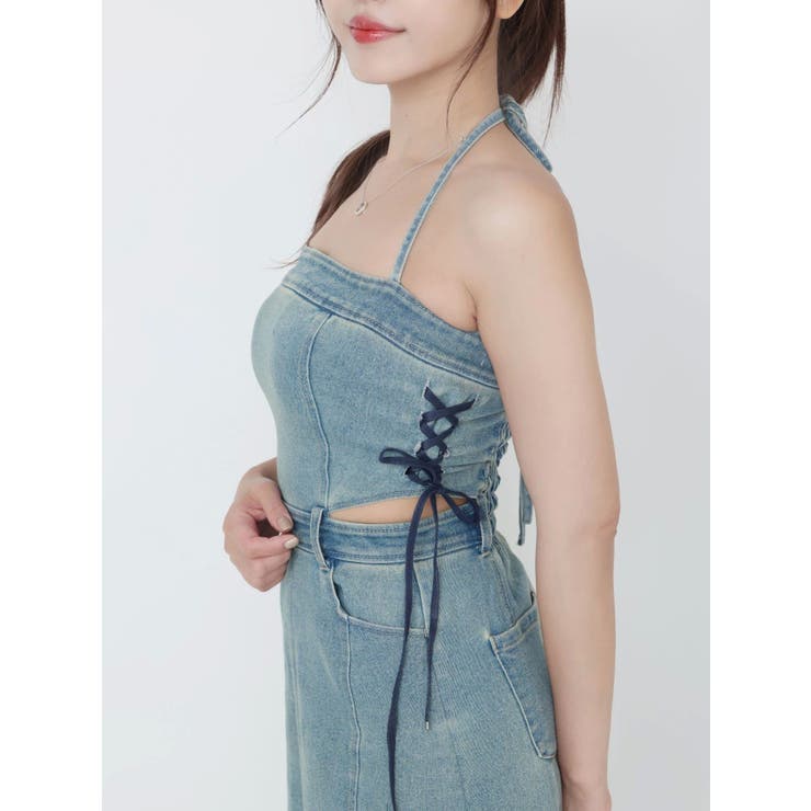 サイドレースアップデニムワンピース | EATME | 詳細画像29 