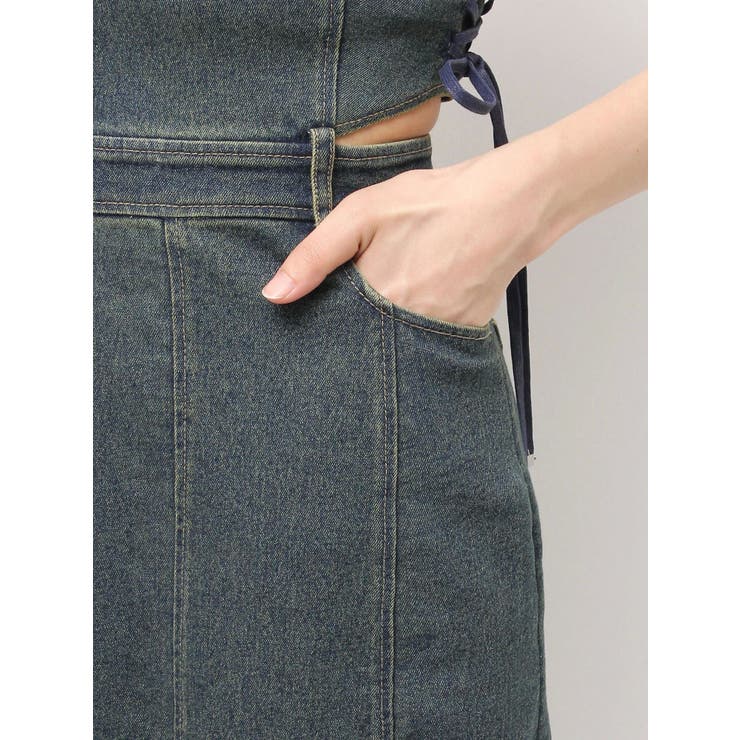 サイドレースアップデニムワンピース | EATME | 詳細画像36 