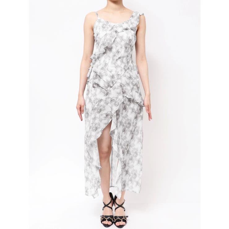 ラッフルアシンメトリータイダイプリントワンピース | EATME | 詳細画像25 