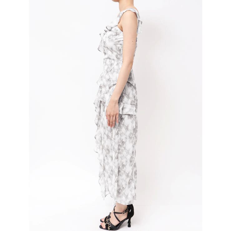 ラッフルアシンメトリータイダイプリントワンピース | EATME | 詳細画像26 