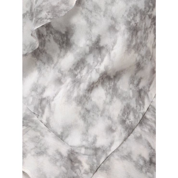 ラッフルアシンメトリータイダイプリントワンピース | EATME | 詳細画像43 