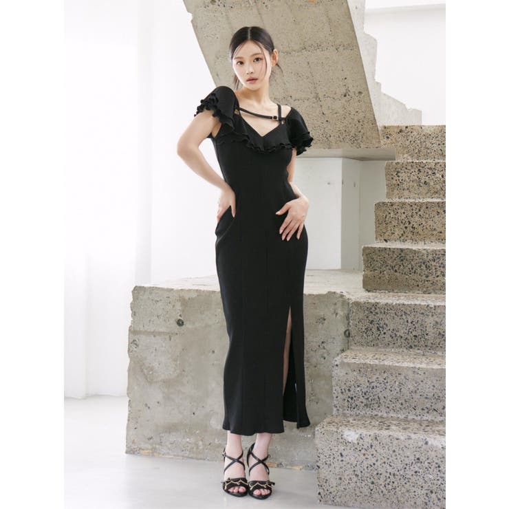 ベルテッドラッフルフリルワンピース | EATME | 詳細画像4 