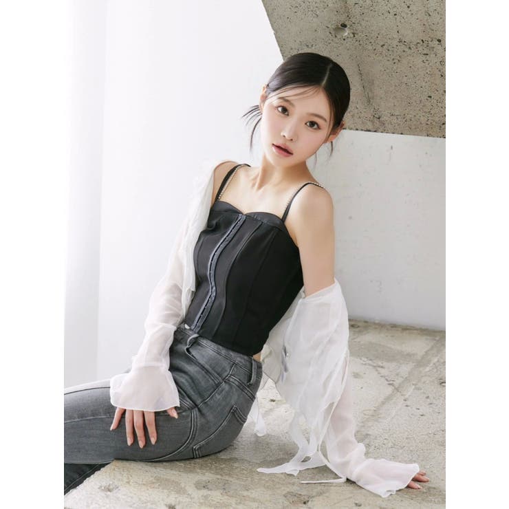 ブルー | フロントホックキャミTOP | EATME