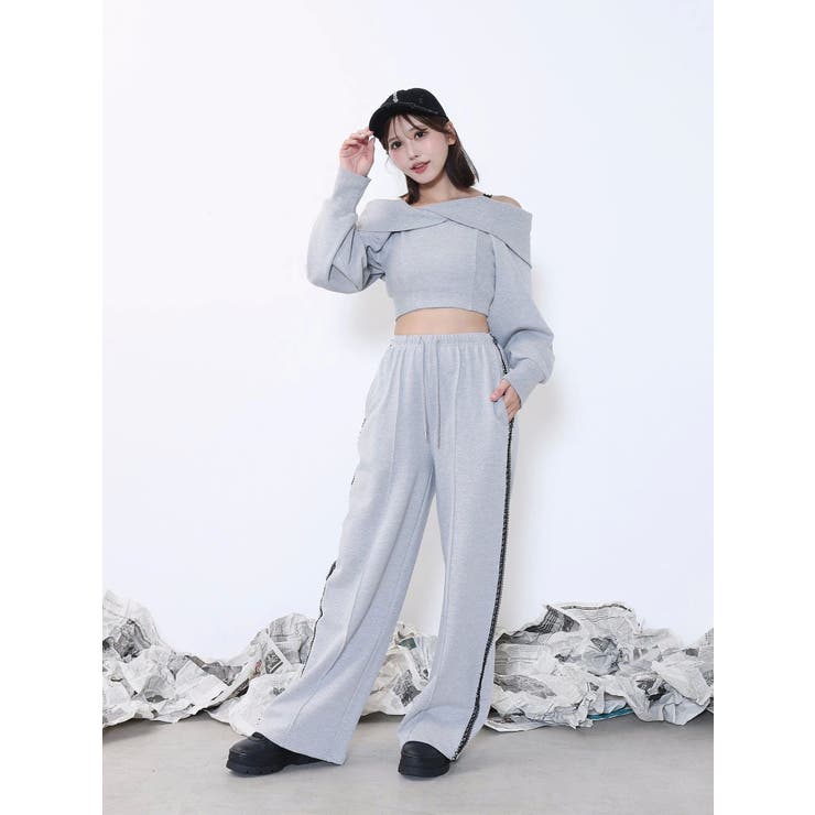 【SETUP着用可】サイドレーススウェットパンツ | EATME | 詳細画像11 