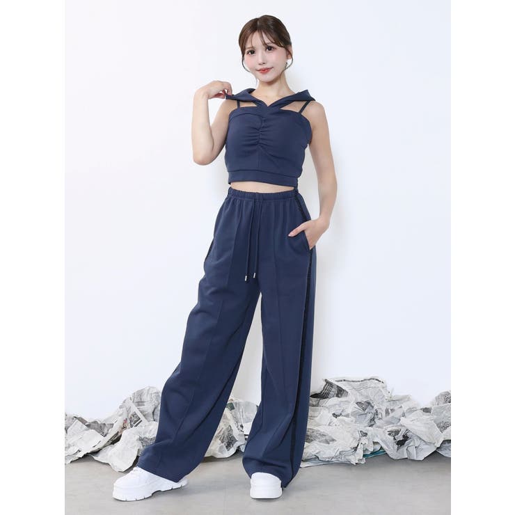 【SETUP着用可】サイドレーススウェットパンツ | EATME | 詳細画像5 