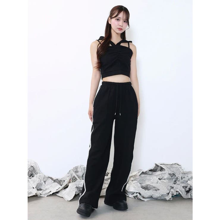 【SETUP着用可】サイドレーススウェットパンツ | EATME | 詳細画像9 